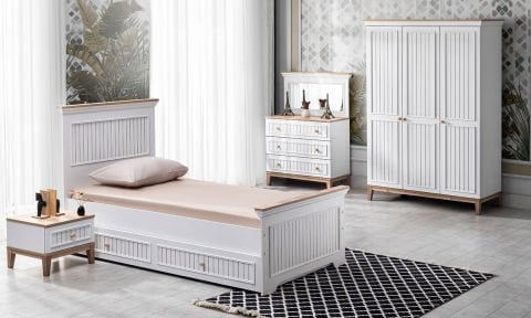 Tarz Genç Odası 100*200 Başlıklı Yavrulu Karyola