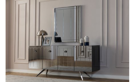 Lexus Yemek Odası Takımı (Antrasit-Gri)