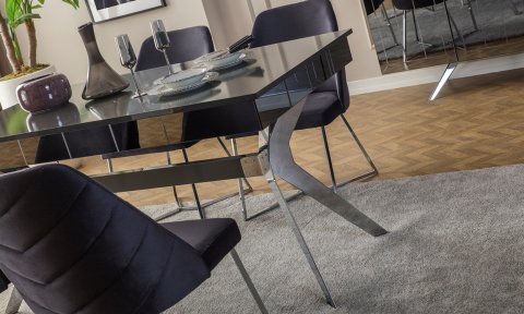 Lexus Yemek Odası Takımı (Antrasit-Gri)