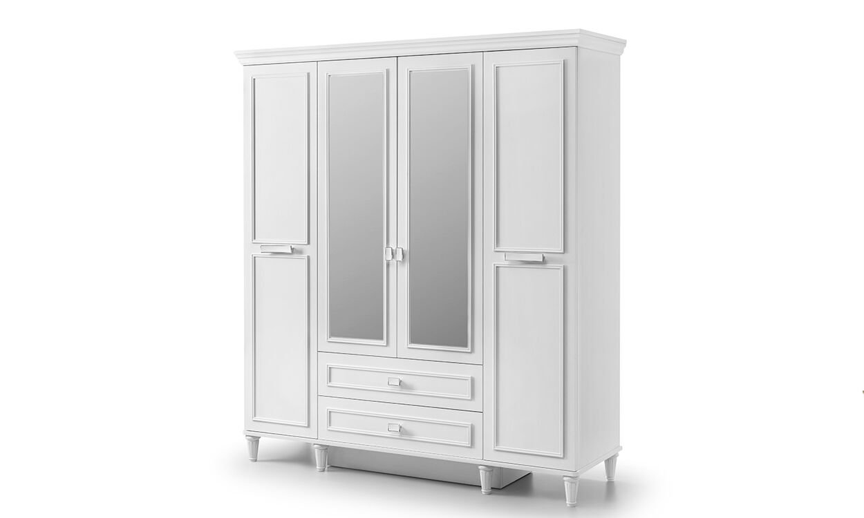 Lotus Genç Odası 4 Kapılı Dolap