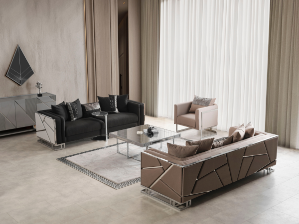 Prag Koltuk Takımı (Üçlü Koltuk - Boyalı)