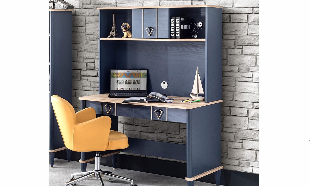 Florya Genç Odası Çalışma Masası(Mavi)