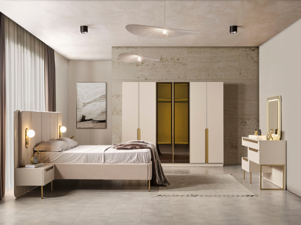 Zara Gold Yatak Odası(Dolap)