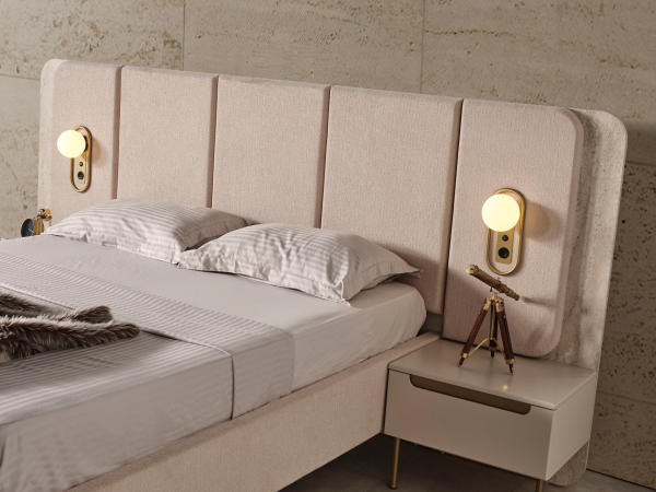 Zara Gold Yatak Odası(Bazalı Karyola)