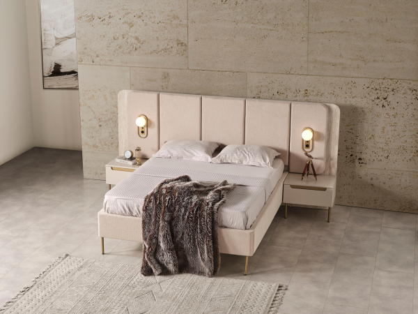 Zara Gold Yatak Odası(Bazalı Karyola)