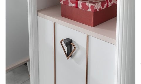 Florya Genç Odası Kitaplık(Pembe)