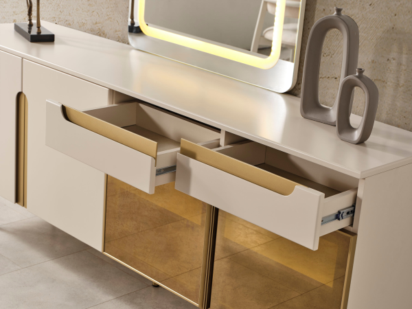 Zara Gold Yemek Odası Takımı