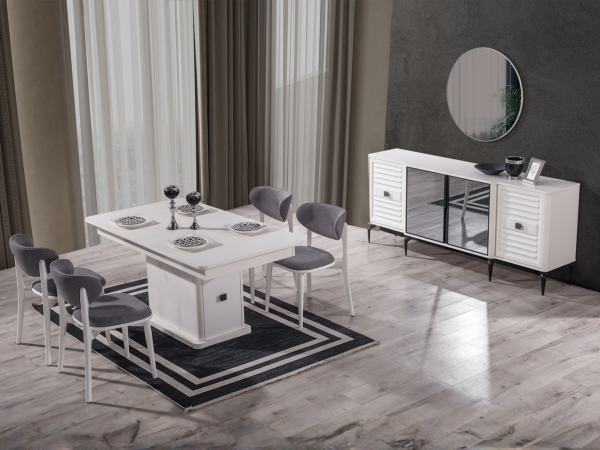 Dior Yemek Odası (Masa ve 6 Sandalye)