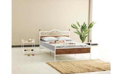 Beliz Ferforje Metal Çift Kişilik Karyola 150*200 cm