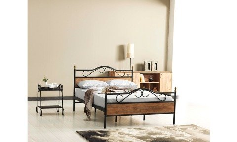 Beliz Ferforje Metal Çift Kişilik Karyola 150*200 cm