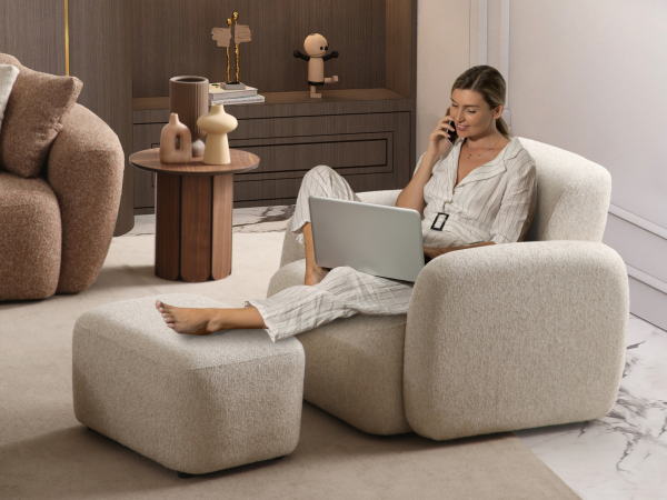 Gacca Koltuk Takımı(Berjer ve Puf)