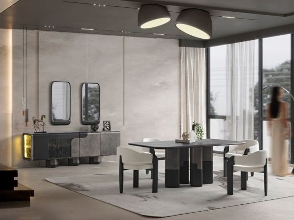 Zümrüt Yemek Odası ( masa + 6 Sandalye )