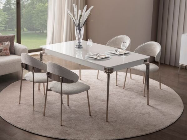 Bronz Yemek Odası ( masa +6 sandalye )