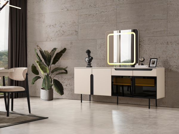 Zara Siyah Yemek Odası Takımı