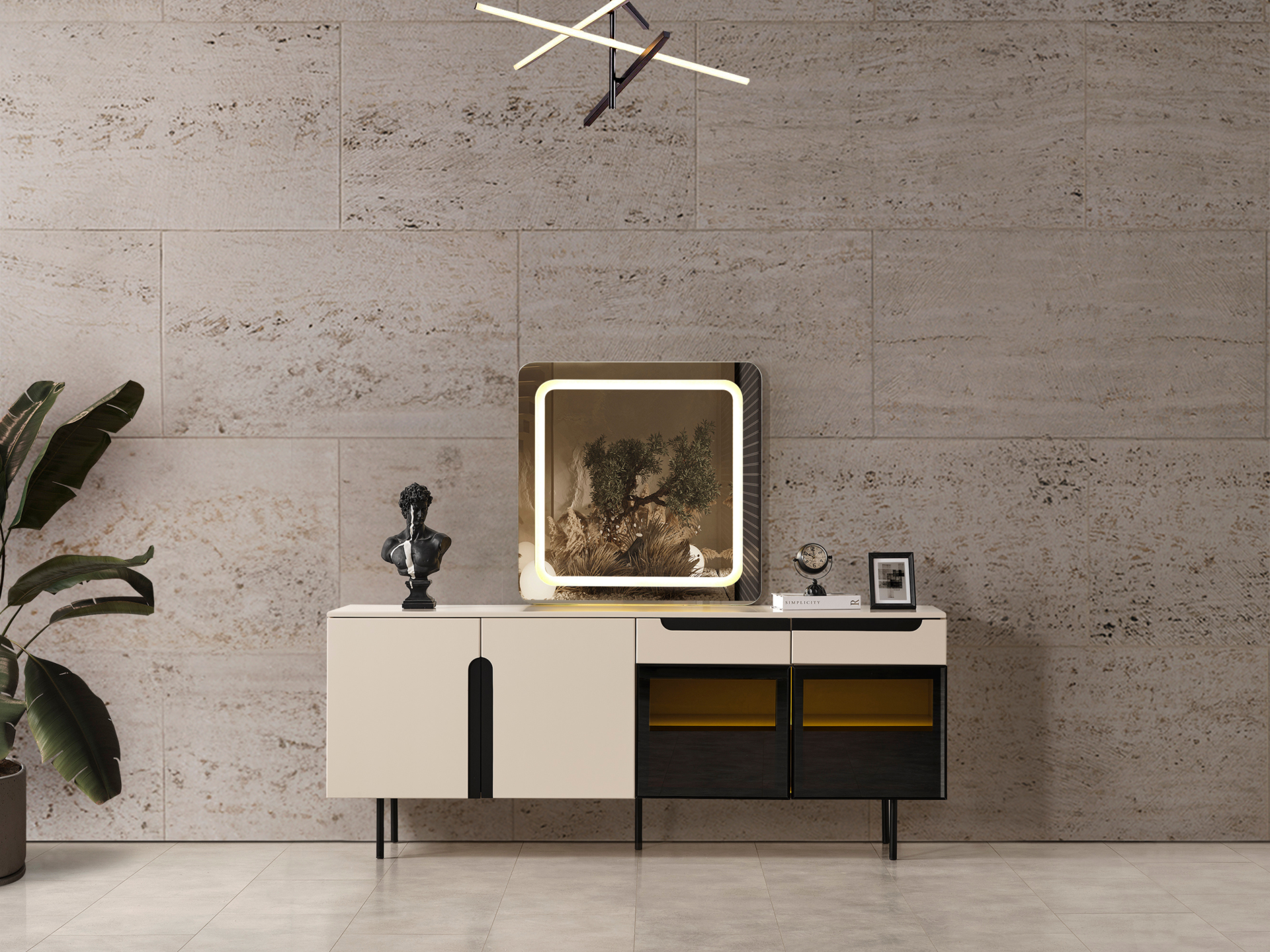 Zara Siyah Yemek Odası(Konsol)