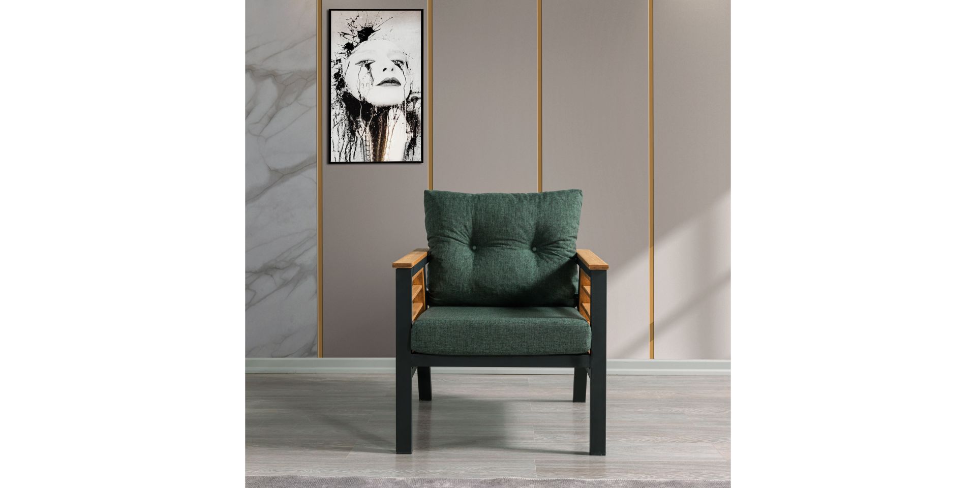 Açelya Bahçe-Balkon Takımı, Çay Seti (Tekli Koltuk)