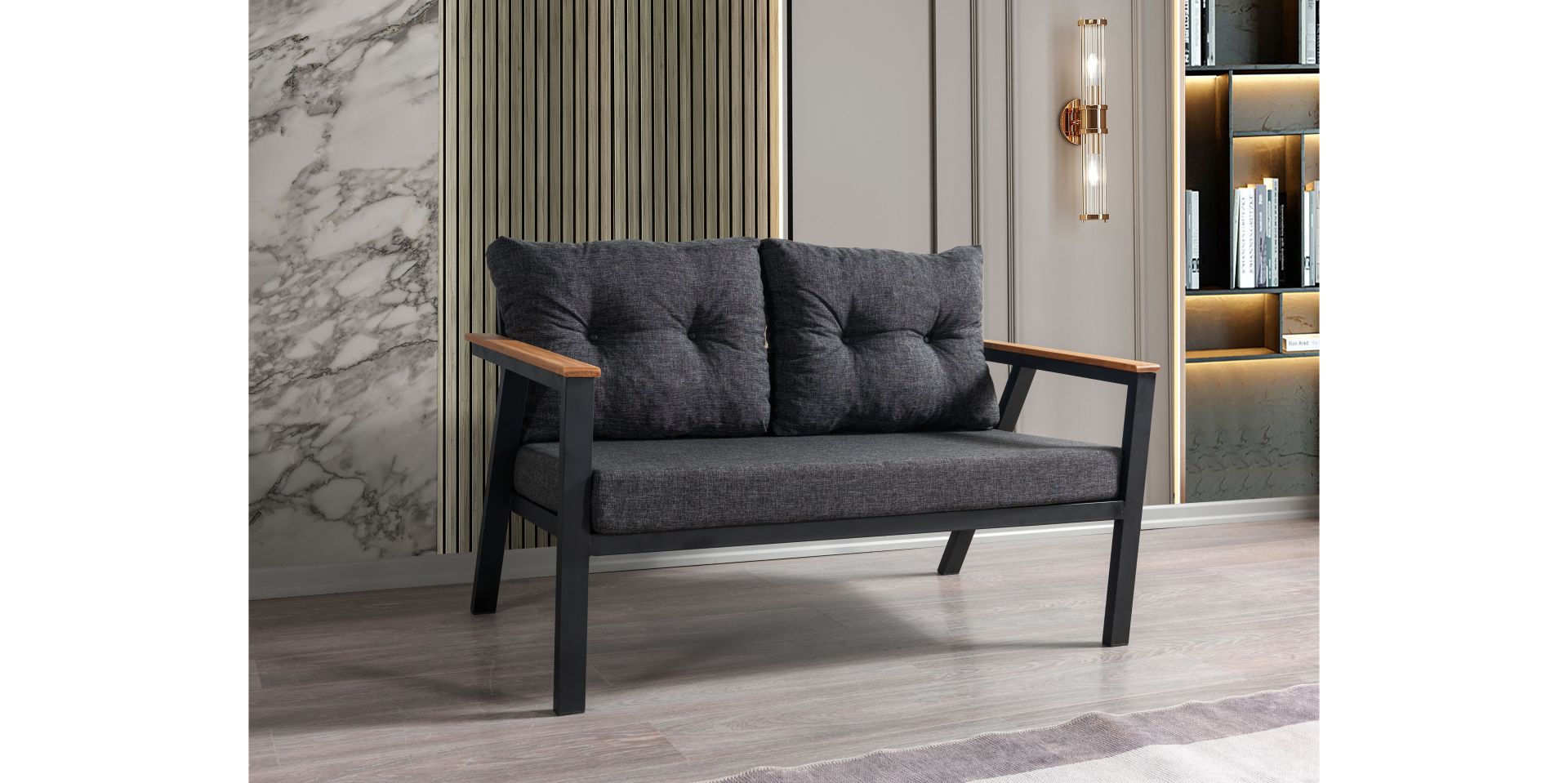 Asil Bahçe-Balkon Takımı, Çay Seti (İkili Koltuk)