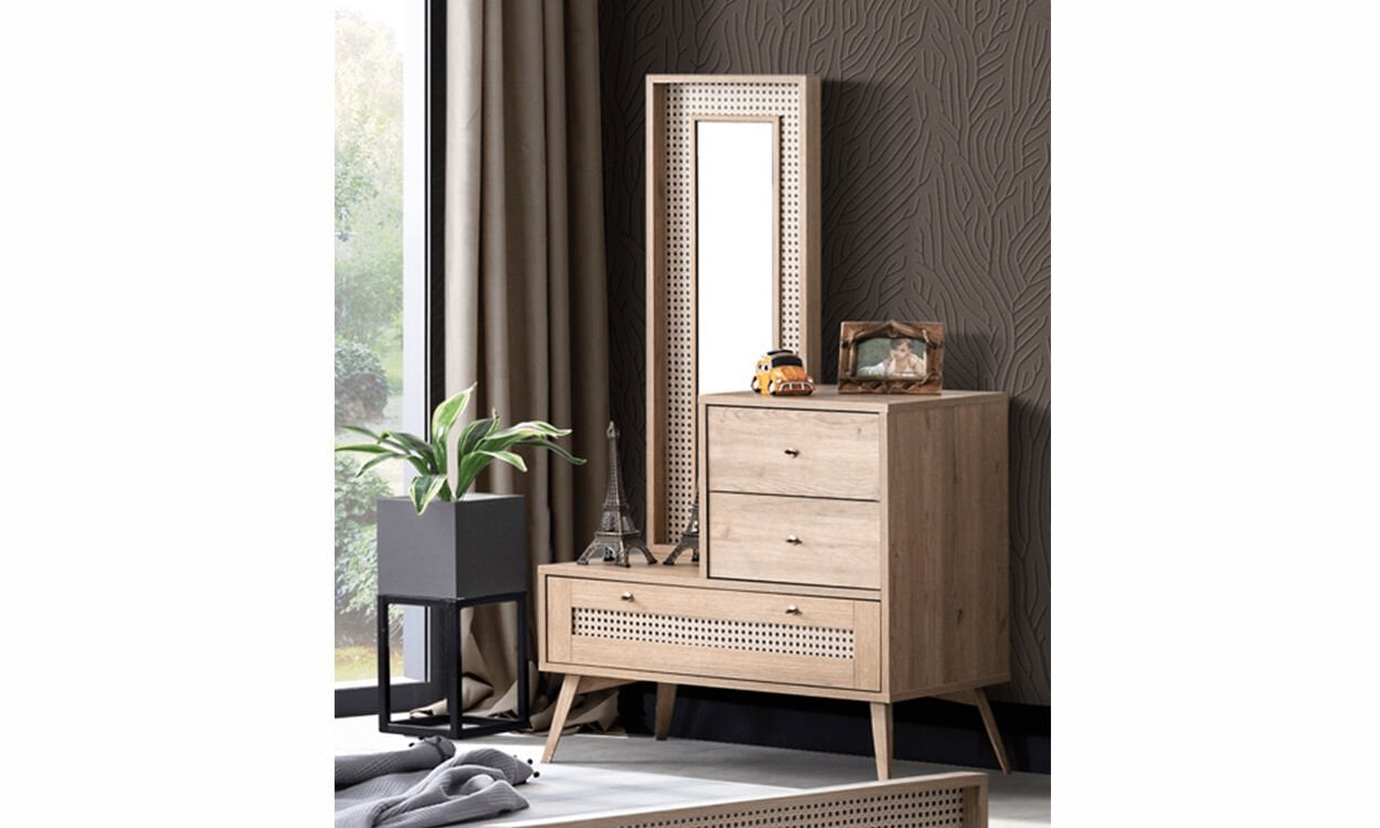 Hazeran Genç Odası Aynalı Şifonyer