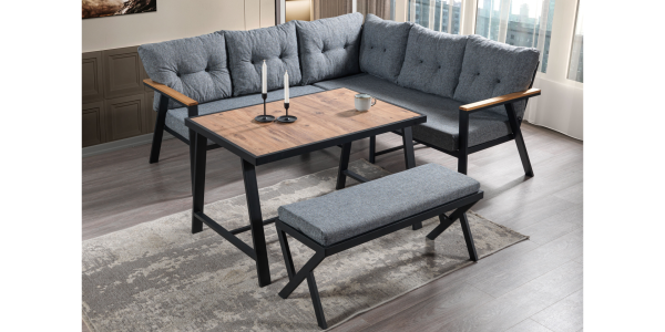 Asil Bahçe-Balkon Takımı, Çay Seti (Köşe)