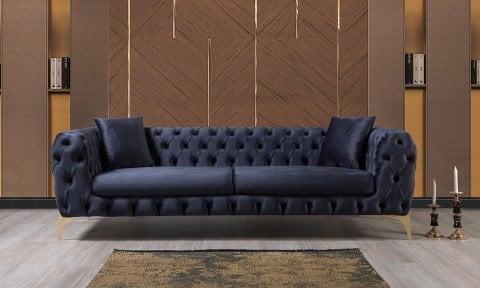 Oscar Chester Üçlü Koltuk