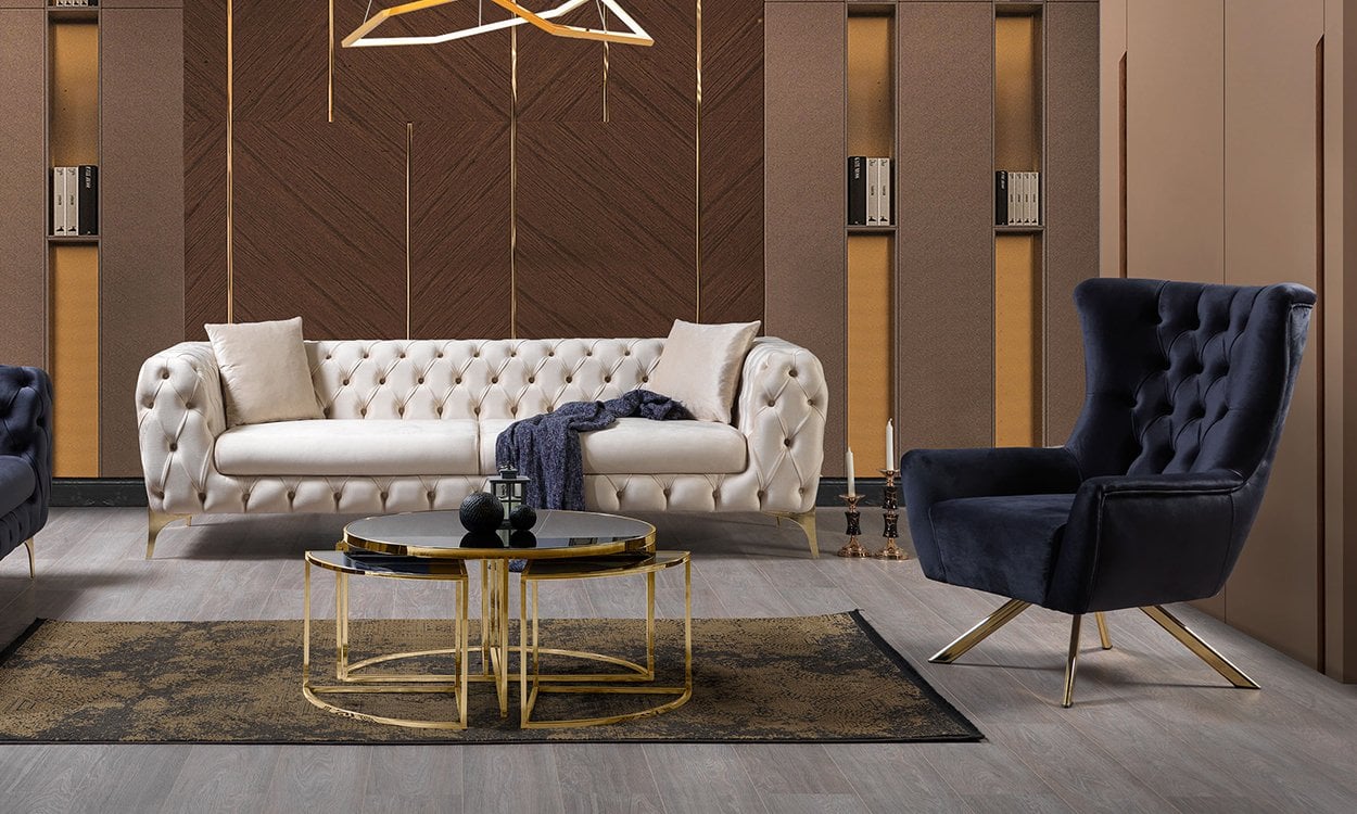 Oscar Chester Koltuk Takımı (3+1)