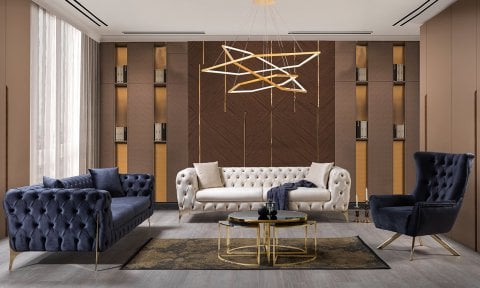 Oscar Chester Koltuk Takımı (3+3+1+1)