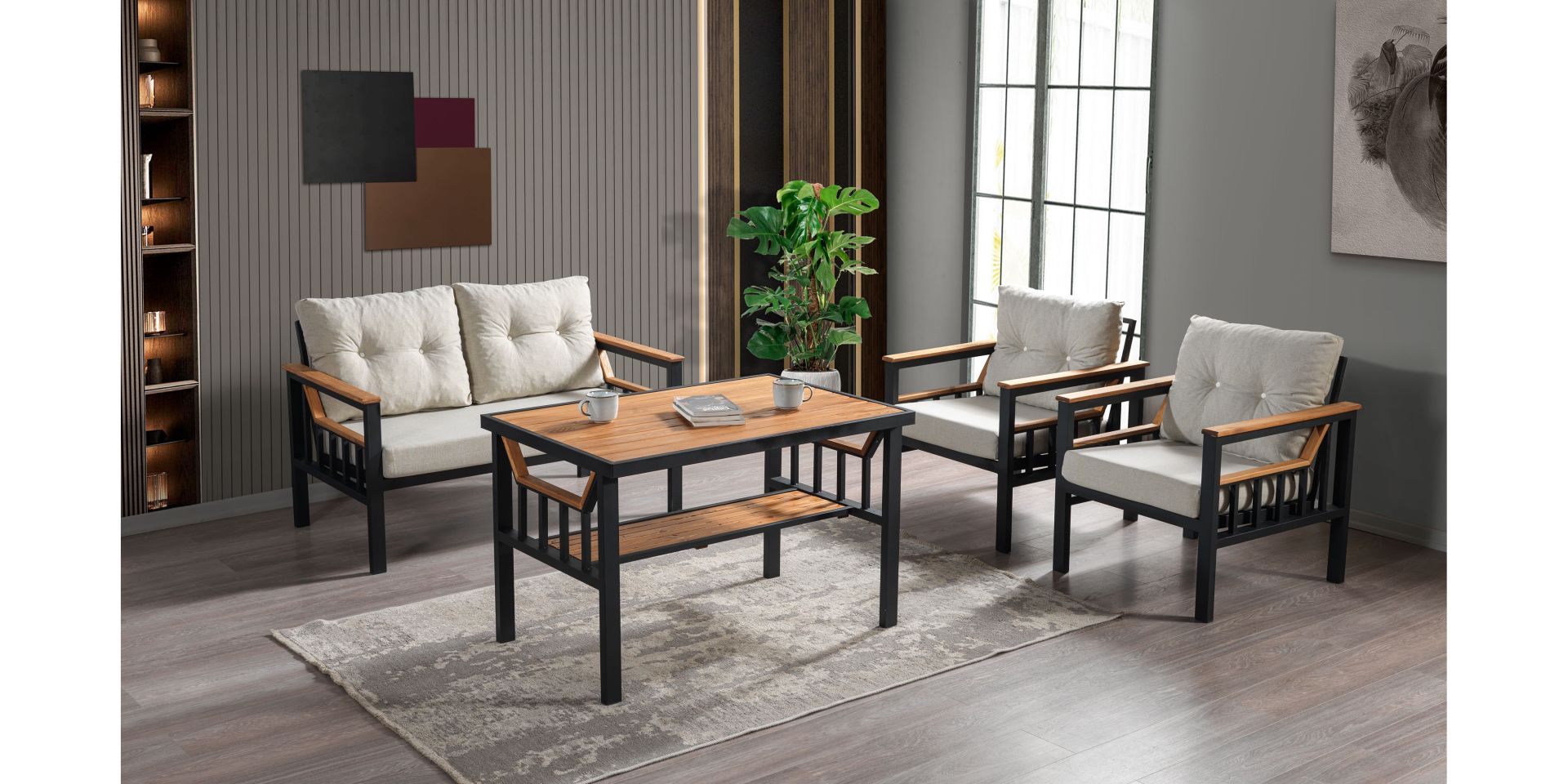 İnter Bahçe-Balkon Takımı, Çay Seti