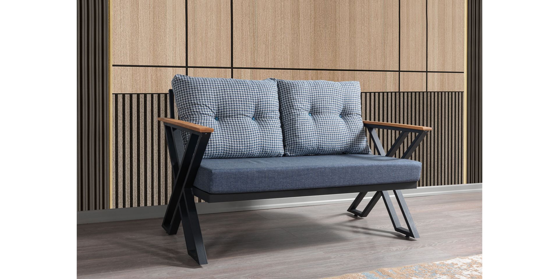 Yıldız Bahçe-Balkon Takımı, Çay Seti (İkili Koltuk)