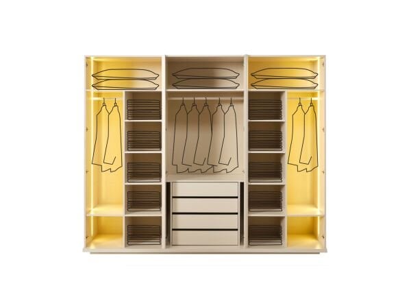 Neon Yatak Odası  ( dolap )