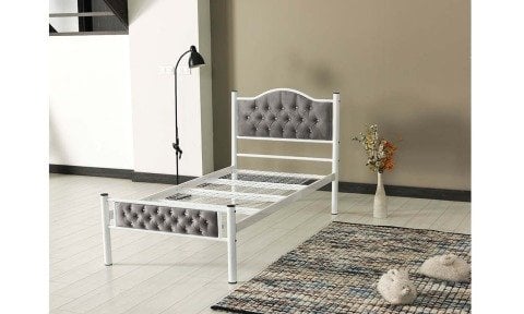 Merkür  90*190 cm Tek Kişilik Metal Ferforje Karyola