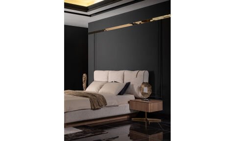 Lizbon Yatak Odası 160*200 cm Başlıklı Bazalı Karyola