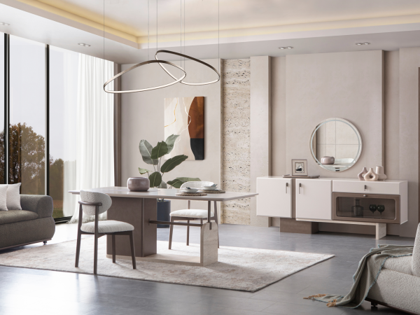 Gloria Şık Yemek Odası(Masa ve 6 Sandalye)