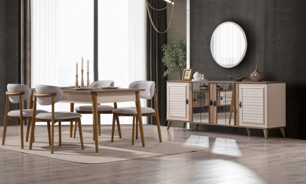 Rota Yemek Odası(Masa ve 6 Sandalye)