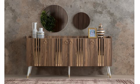 Lotus Ceviz Yemek Odası Takımı
