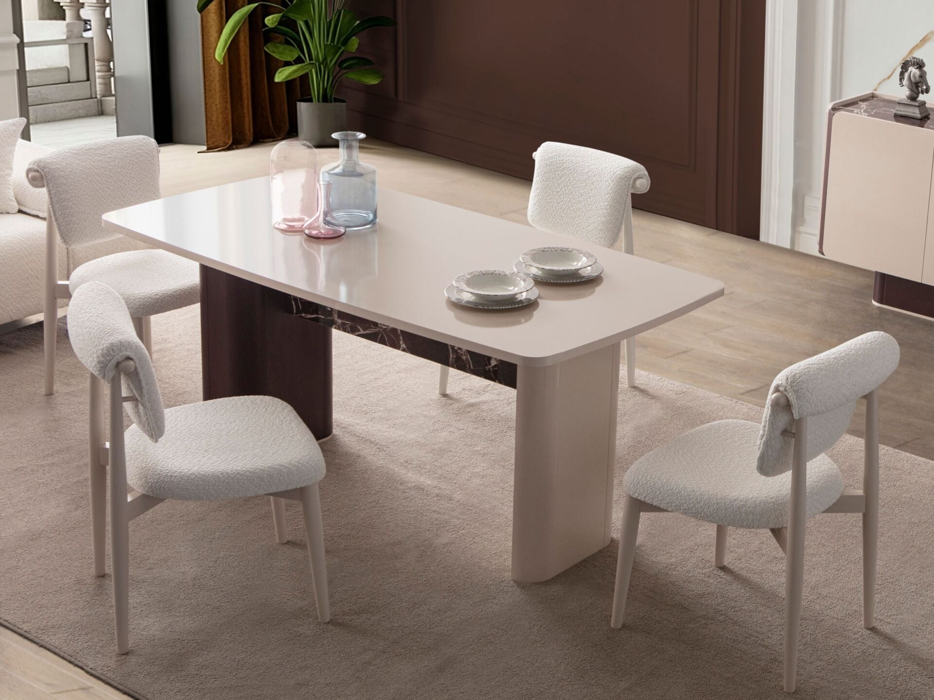 Bordolux Yemek Odası ( masa+6 sandalye )