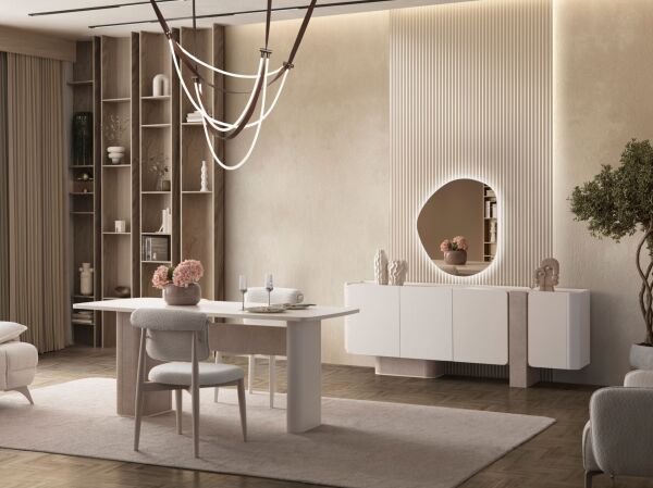 Afro Yemek Odası ( masa + 6 sandalye )