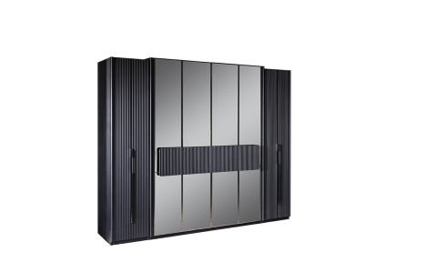 Lion Yatak Odası Takımı (6 Kapaklı Dolap + Karyolalı)