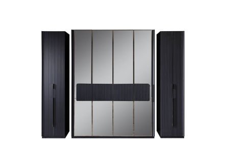 Lion Yatak Odası Takımı (6 Kapaklı Dolap + Karyolalı)