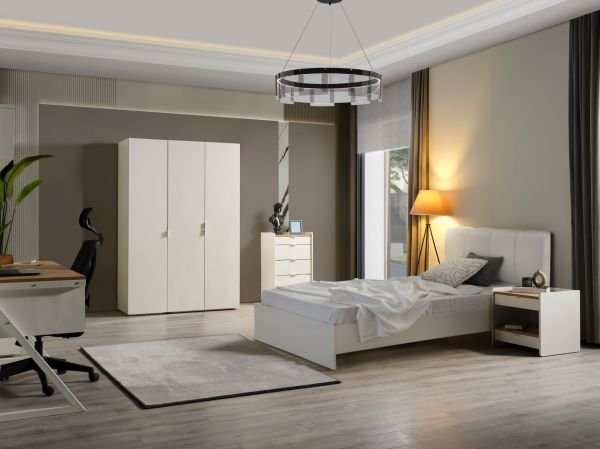 Halikarnas Genç Odası (Başlıklı Bazalı Karyola 100cm X 200cm)