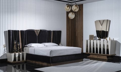 Tokyo 160*200 cm  Başlıklı Bazalı Karyola