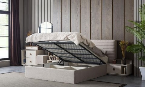 Orjin Yatak Odası Başlıklı Bazalı Karyola