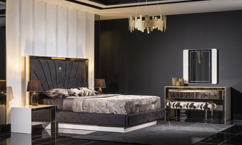 Vegas 6 Kapaklı Dolaplı Yatak Odası Takımı