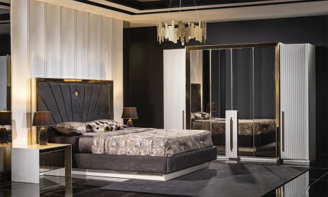 Vegas 6 Kapaklı Dolaplı Yatak Odası Takımı