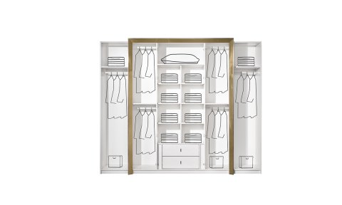 Vegas 6 Kapaklı Dolaplı Yatak Odası Takımı