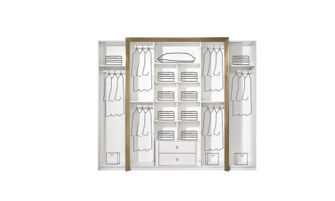 Vegas Yatak Odası (6 Kapaklı Dolap)