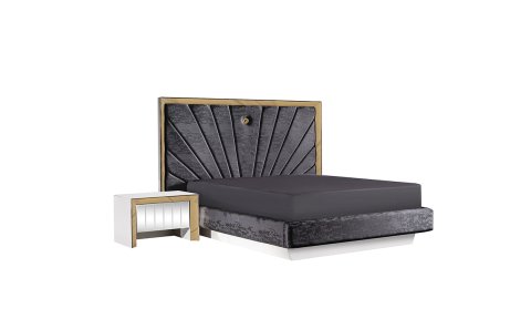 Vegas Yatak Odası 160*200 cm Başlıklı Bazalı Karyola