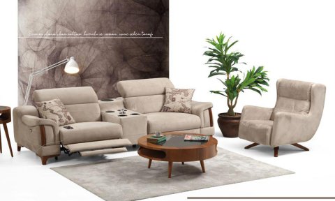 Rio Evo Modern Koltuk Takımı (3+3+1) (Ses Sistemli)