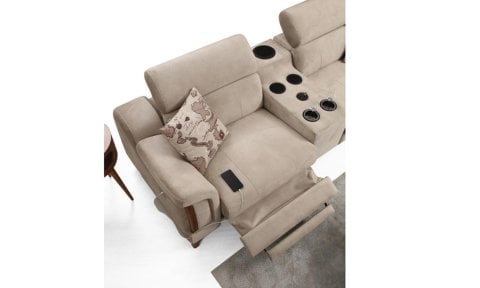 Rio Evo Modern Koltuk Takımı (3+3+1) (Ses Sistemli)