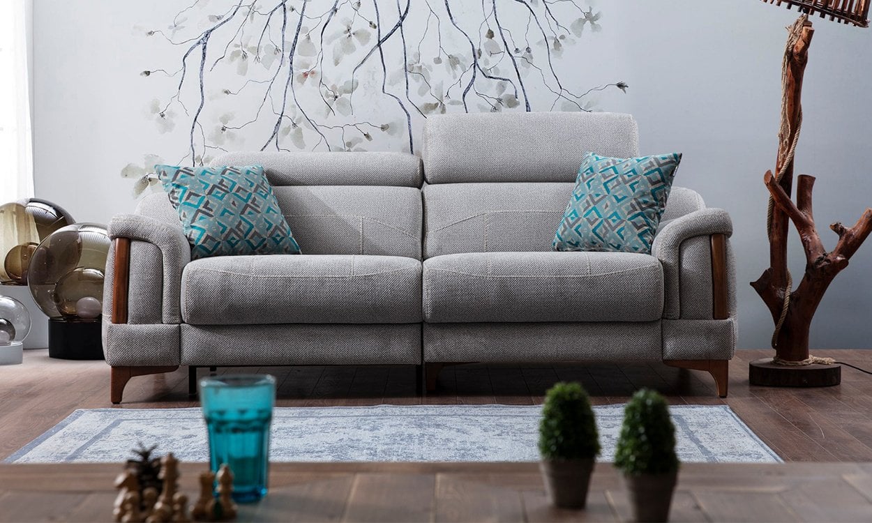 Rio Modern Motorlu Üçlü Koltuk