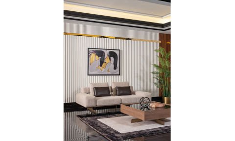 Lizbon Modern Üçlü Koltuk